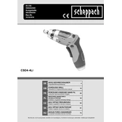 Scheppach CSD4-4Li 5909202900 Drill manual cover