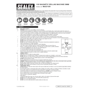 Sealey MAG110V Drill manual cover