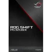 ASUS ROG Swift PG32UQX Monitor manual cover