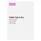 Lenovo YOGA Tab 3 Pro YT3–X90F Tablet manual cover