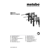 Metabo SBE 610 Impuls Drill manual cover