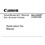 Canon Color Bubble Jet MultiPASS C530 manual cover