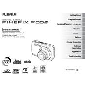 Fujifilm FinePix F100fd Camera manual cover