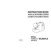 Janome DC2007LE manual cover