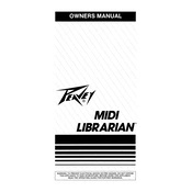 Peavey MIDI Librarian MIDI System manual cover