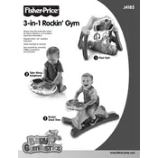 Fisher Price Mattel Baby Gymtastics 3-in-1 Rockin Gym J4185 Toy manual cover