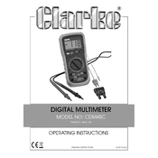 Clarke 4501155 CDM45C Digital Multimeter manual cover