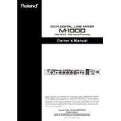 Roland M-1000 manual cover