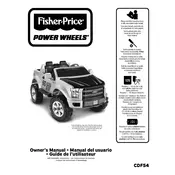 Power Wheels Mattel Ford F-150 Extreme Sport CDF54 Toy manual cover