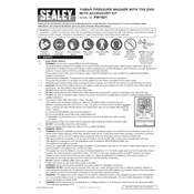 Sealey PW1601 Pressure Washer manual cover