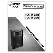 Pyle PAH1280 Speaker manual cover