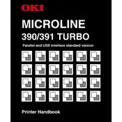 Oki Microline 390 Turbo Printer manual cover