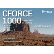 CFMOTO CFORCE 1000 CF1000ATR 2023 ATV manual cover