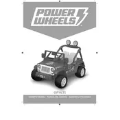 Power Wheels Mattel Jeep Wrangler PAW Patrol GPW31 Toy manual cover