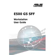 ASUS E500 G5 SFF Server manual cover