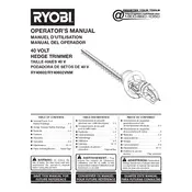 Ryobi RY40602 Trimmer manual cover