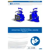 Blastrac 200VMB Blasting Machine manual cover