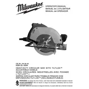 Milwaukee 6390-20 Saw manual cover