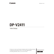 Canon DP-V2411 manual cover