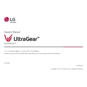 LG 32GQ950 32GQ950-B.AUS Monitor manual cover