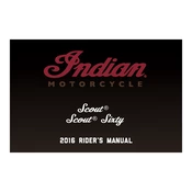 Indian Scout Sixty 2016 Motorcycle manual cover