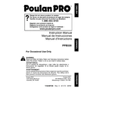 Poulan Pro PPB330 Trimmer manual cover