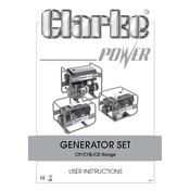 Clarke 8857780 CYB2850K Generator manual cover