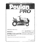 Poulan Pro PPR17H42STB Tractor manual cover