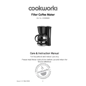 Cookworks 8369262 CM2058SH Coffee Machine manual cover