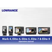 Lowrance Elite-7 Fish Finder manual cover