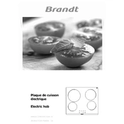 Brandt BPV1641B Hob manual cover