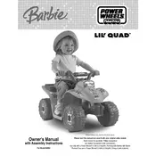 Power Wheels Mattel Barbie Lil Quad N2892 Toy manual cover