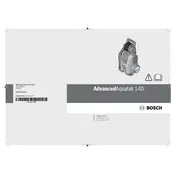 Bosch AdvancedAquatak 140 Washer manual cover