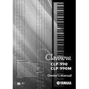 Yamaha Clavinova CLP-990 Piano manual cover