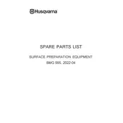 Husqvarna BMG 555 Grinder manual cover