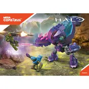 Mega Construx Mattel Halo Covenant Goblin Battlesuit FMM91 Construction Set manual cover