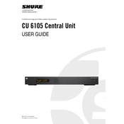 Shure CU6105 Unit manual cover