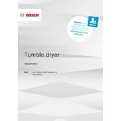 Bosch Series 6 WQG245S9GB Dryer manual cover