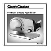 Chef's Choice 615 Slicer manual cover