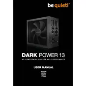 be quiet! Dark Power 13 850W Power Supply manual cover