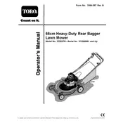 Toro 66-cm 22203TE Mower manual cover