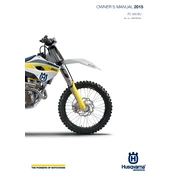 Husqvarna FC 350 2015 Motorcycle manual cover