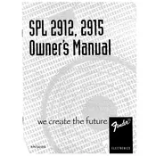 Fender SPL 2912 071-1330-000 Speaker manual cover