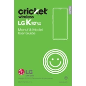 LG K92 5G LMK920AM4AAIOTN Phone manual cover