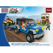 Mega Bloks Mattel Jeep Forest Expedition CXK70 Construction Set manual cover