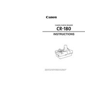 Canon CR-180 manual cover