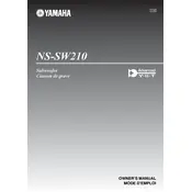 Yamaha NS-SW210 Subwoofer manual cover