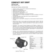 Barska RD-003 AC11428 Sight manual cover