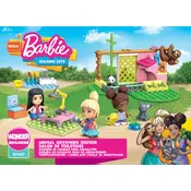 Mega Bloks Mattel Barbie Animal Grooming GYH09 Construction Set manual cover