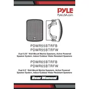 Pyle PDWR55BTRFB Speaker manual cover